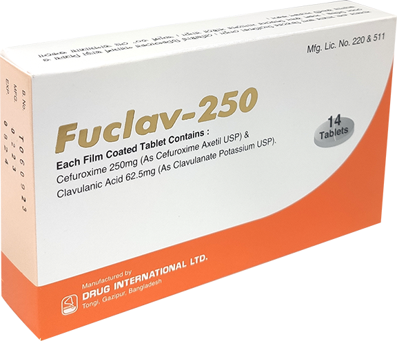 Tablet Fuclav 250mg (14pcs)